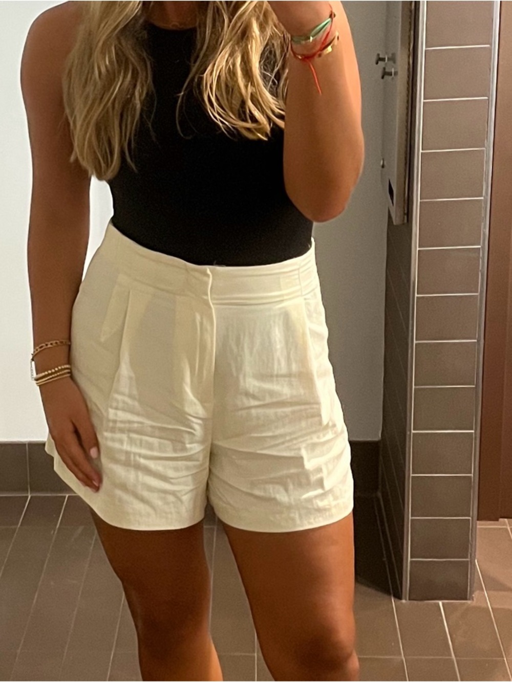 Zara Cream A-Line Skort